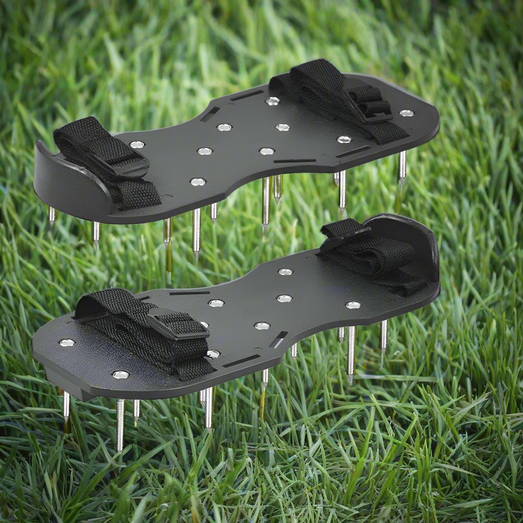 Aérateur de Pelouse - GardenNailShoes™ - Noir - Innovation Jardin