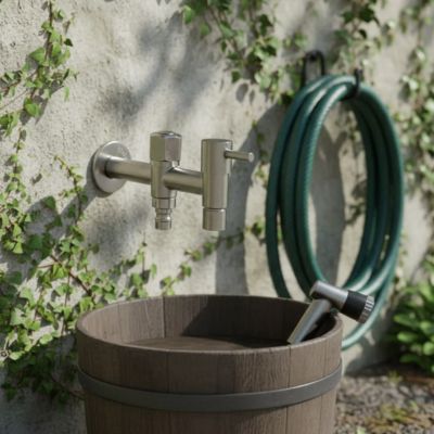 Robinet Double Sortie | Inox Duo