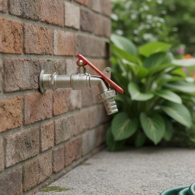 robinet exterieur mural en zinc